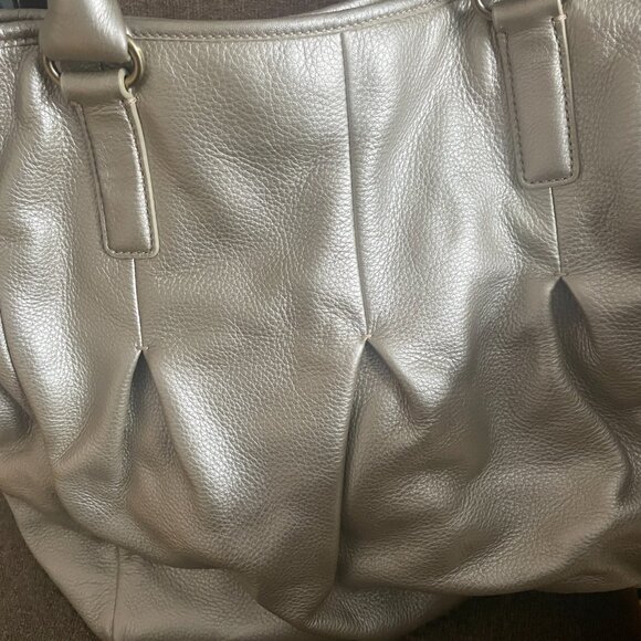 Cole Haan Hazelle Pebbled Leather Tote Bag - Picture 3 of 11